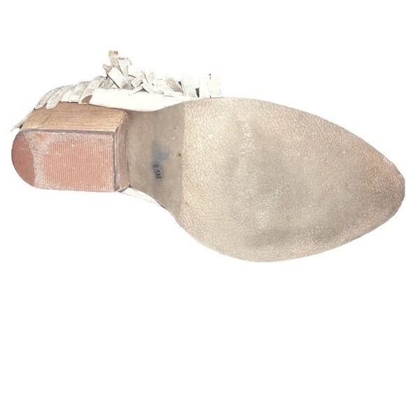 Coconuts by Matisse Shelton Ankle Boot Womens Sz 6.5 Faux Suede Fringe Point Toe - Picture 6 of 8